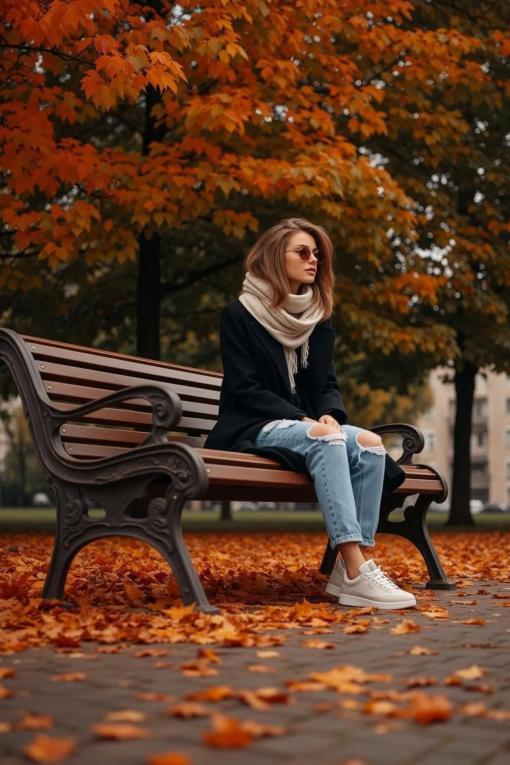 Sunglasses In Park Portrait
