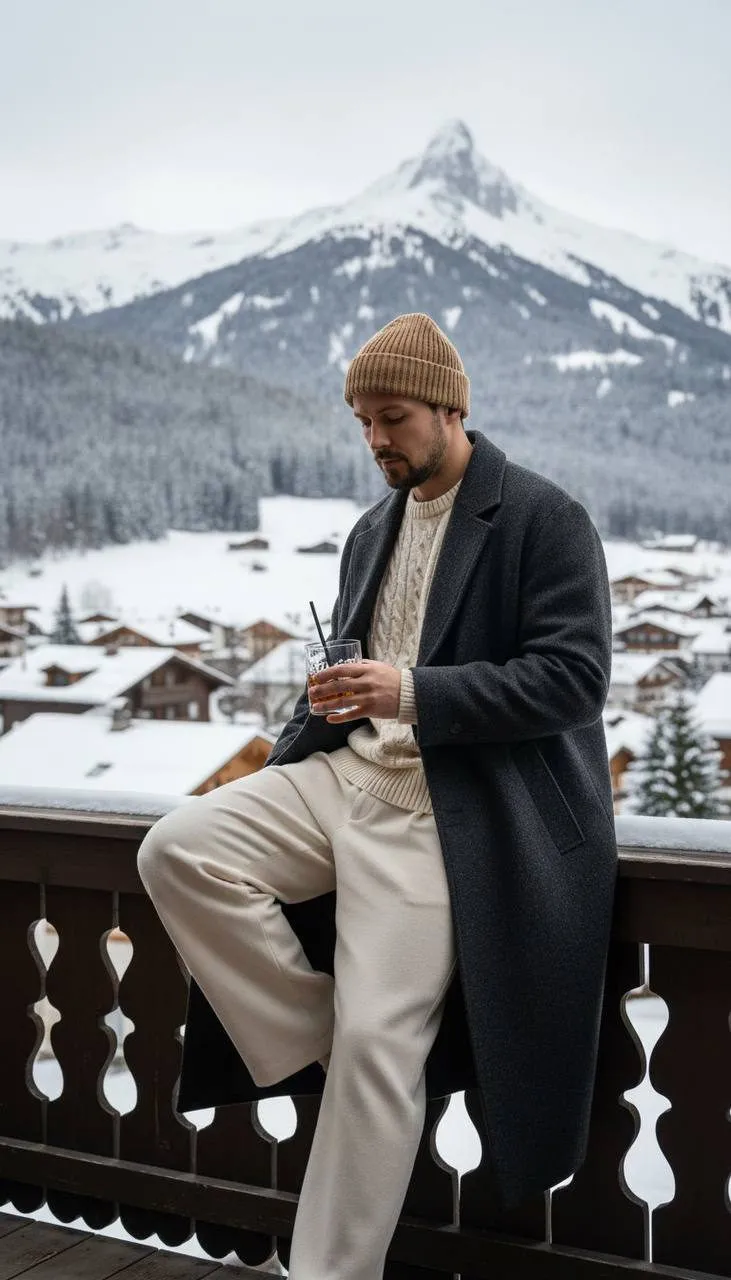 Winter Balcony Portrait