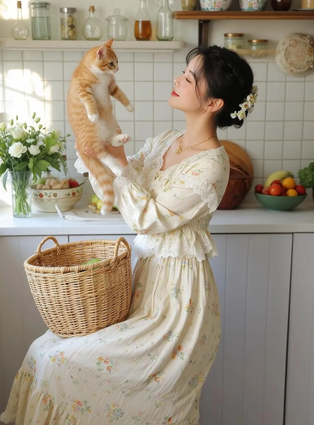 Necklace In A Kitchen