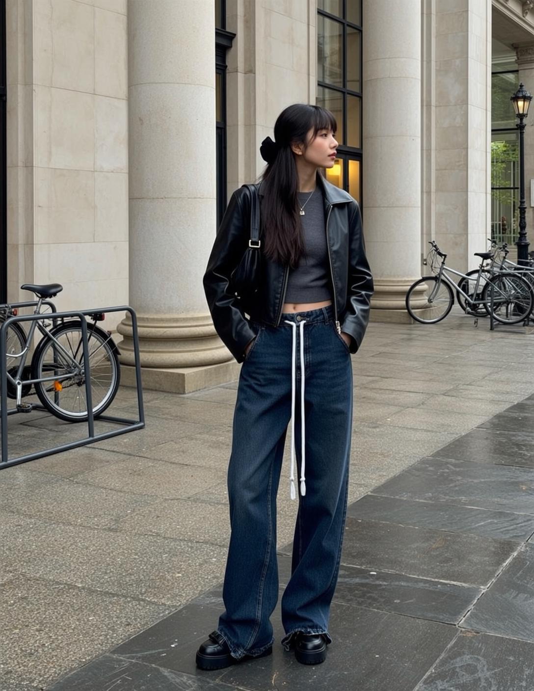 Acubi Young Asian Long Dark Bangs Pulled
