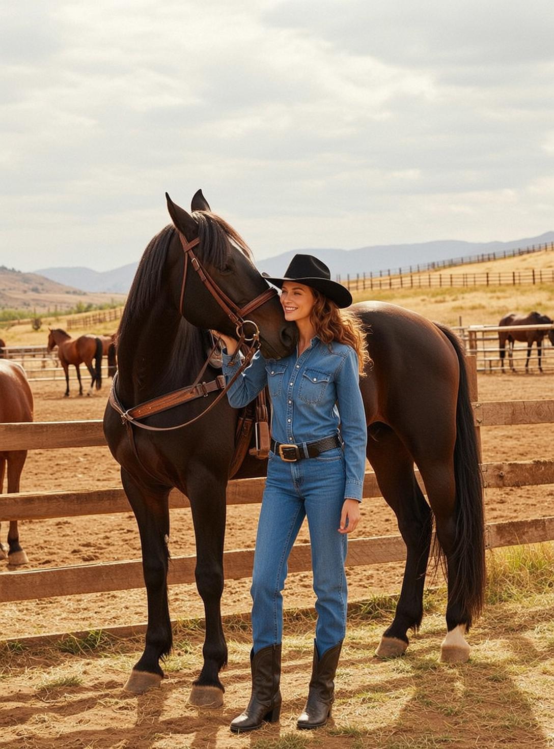 Horse Muzzle Ranch Portrait