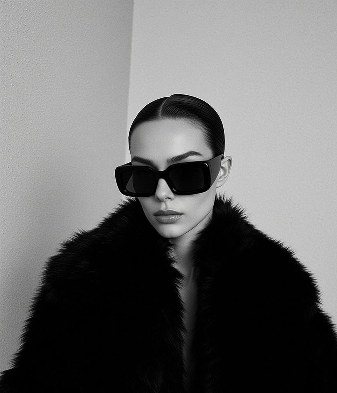 Medium Shot Portrait Orientation Young Woman With Her Hair Slicked