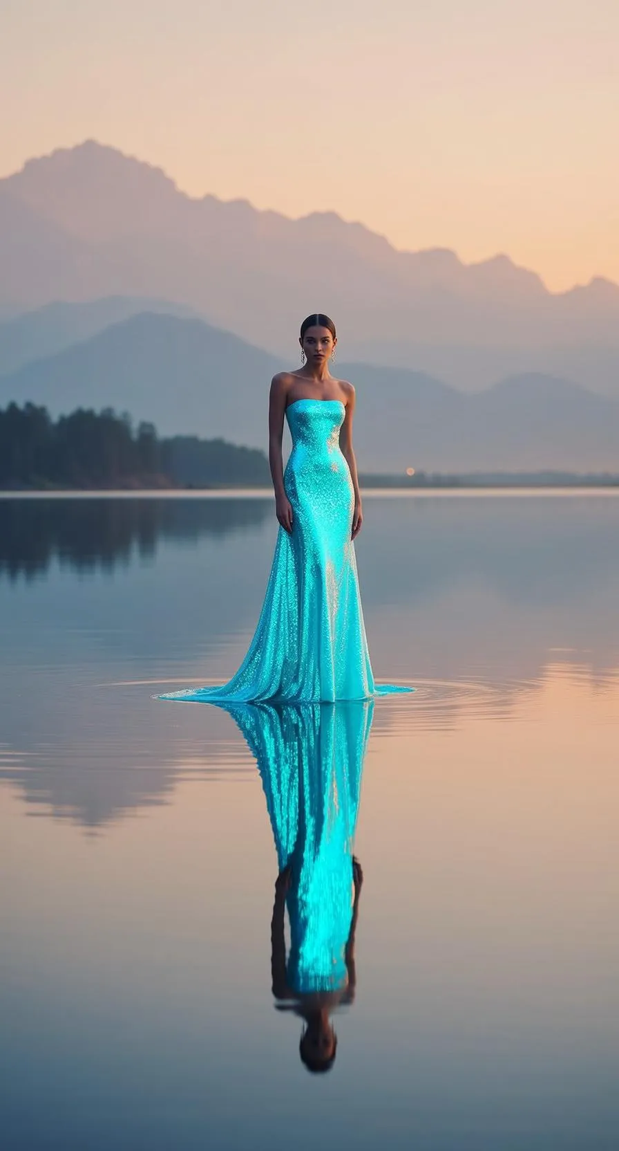 Blue Gown Lake Sunset