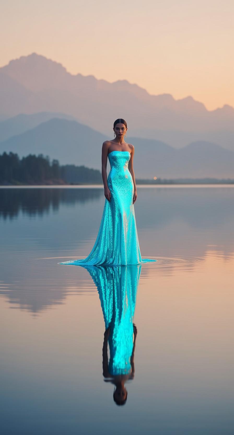 Blue Gown Lake Sunset