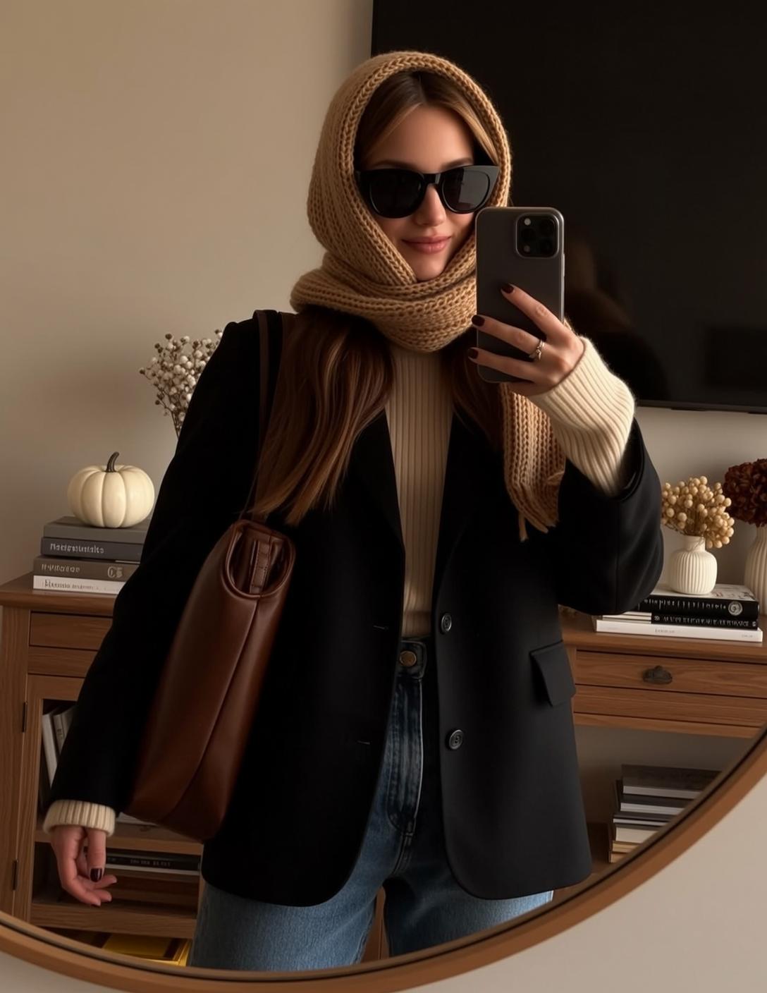 Autumn Young Long Brown Straight Fair Cream
