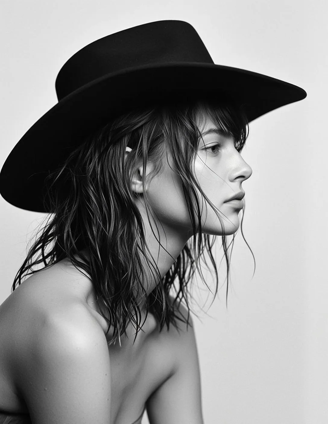 Earrings In Styled Portrait