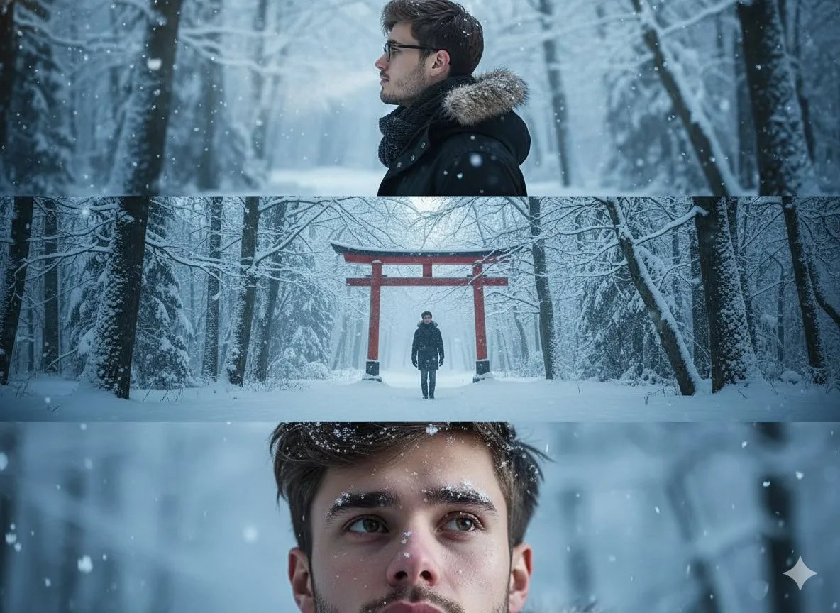 A Winter's Solitude: Reflections in Snow