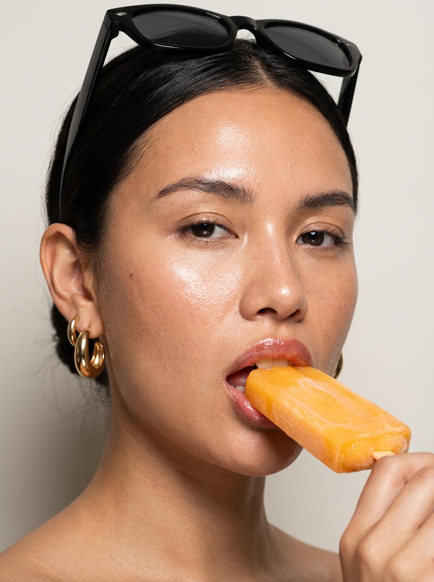 High Fashion Beauty Close Up Citrus Popsicle Studio
