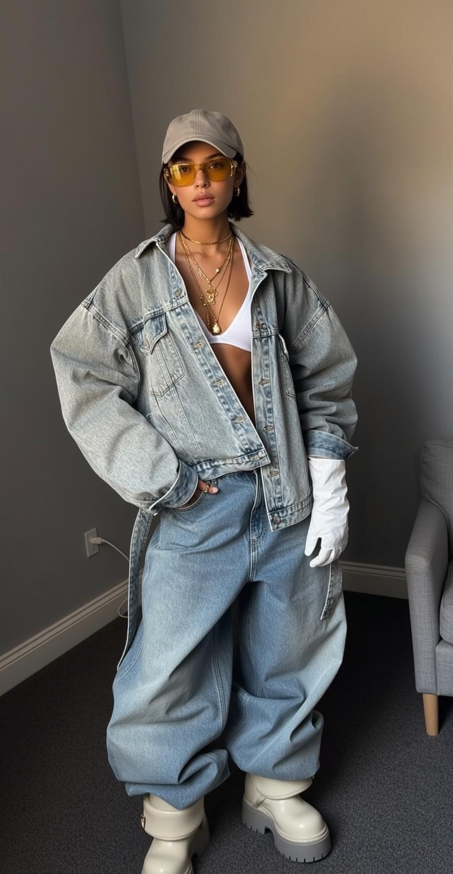 Creative Young Short Black Bob Light Tan