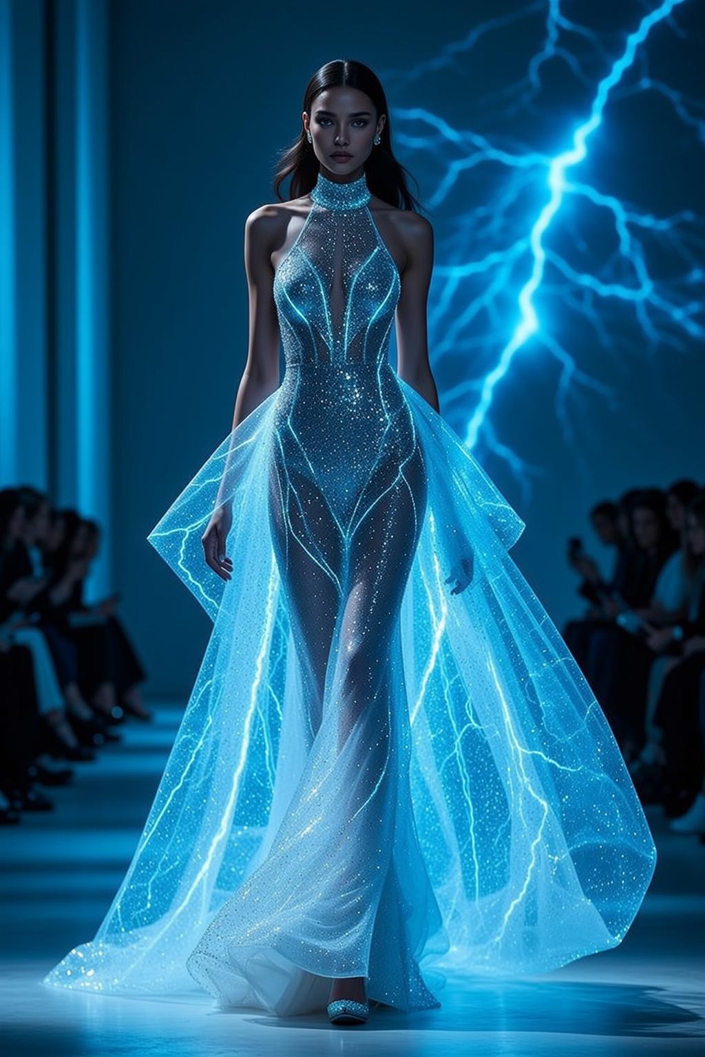 Ethereal Young Long Dark Hair Fair Skin