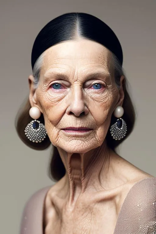 Earrings In Studio Portrait