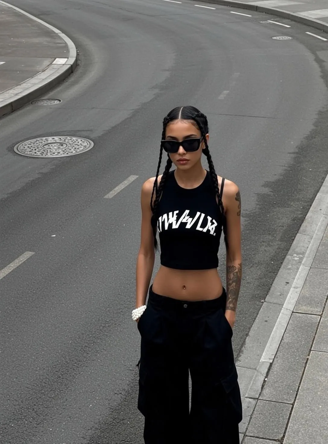 Sunglasses Bracelets And Tattoos On A Street