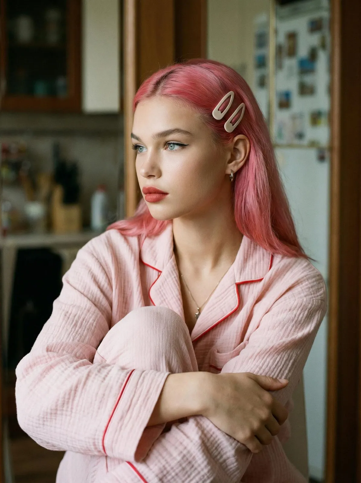 Makeup And Earrings In Fashion Portrait