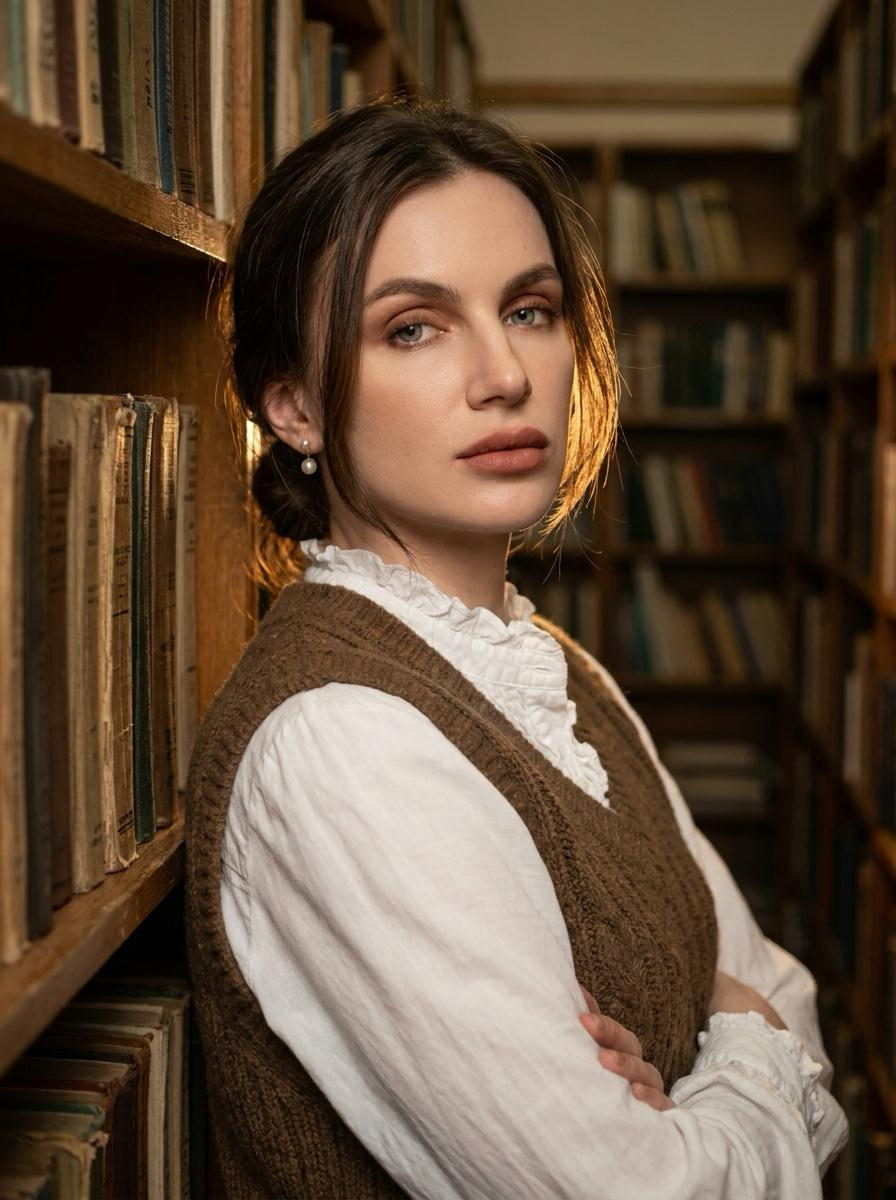 Library Aisle Close Up