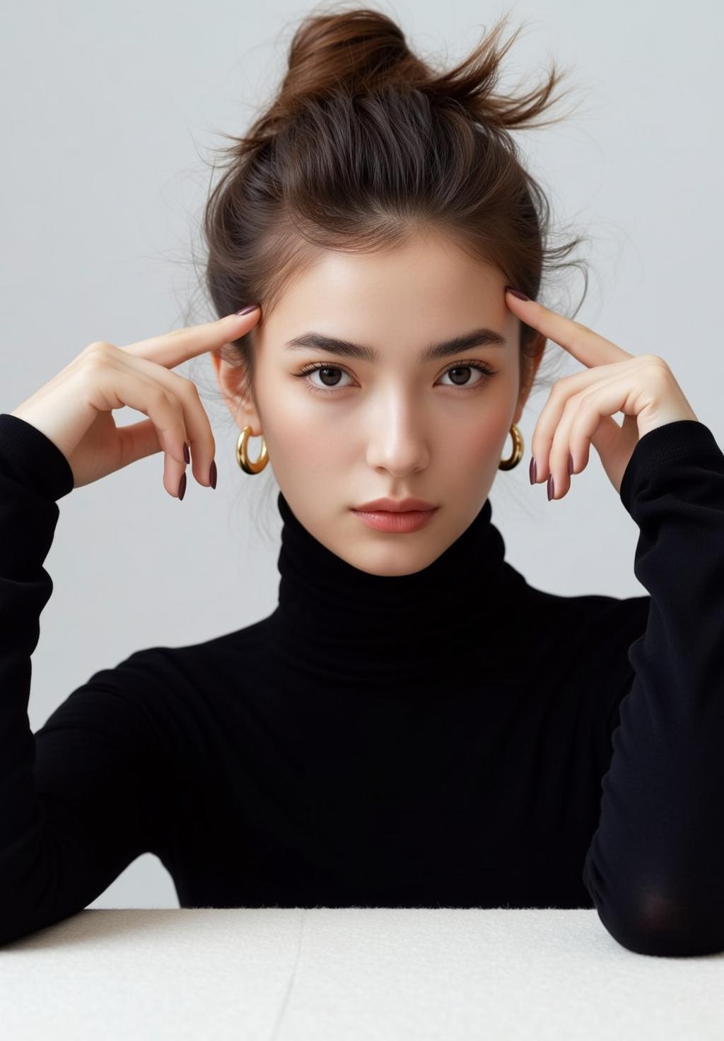 Luxury Young Dark Brown Messy Bun Fair