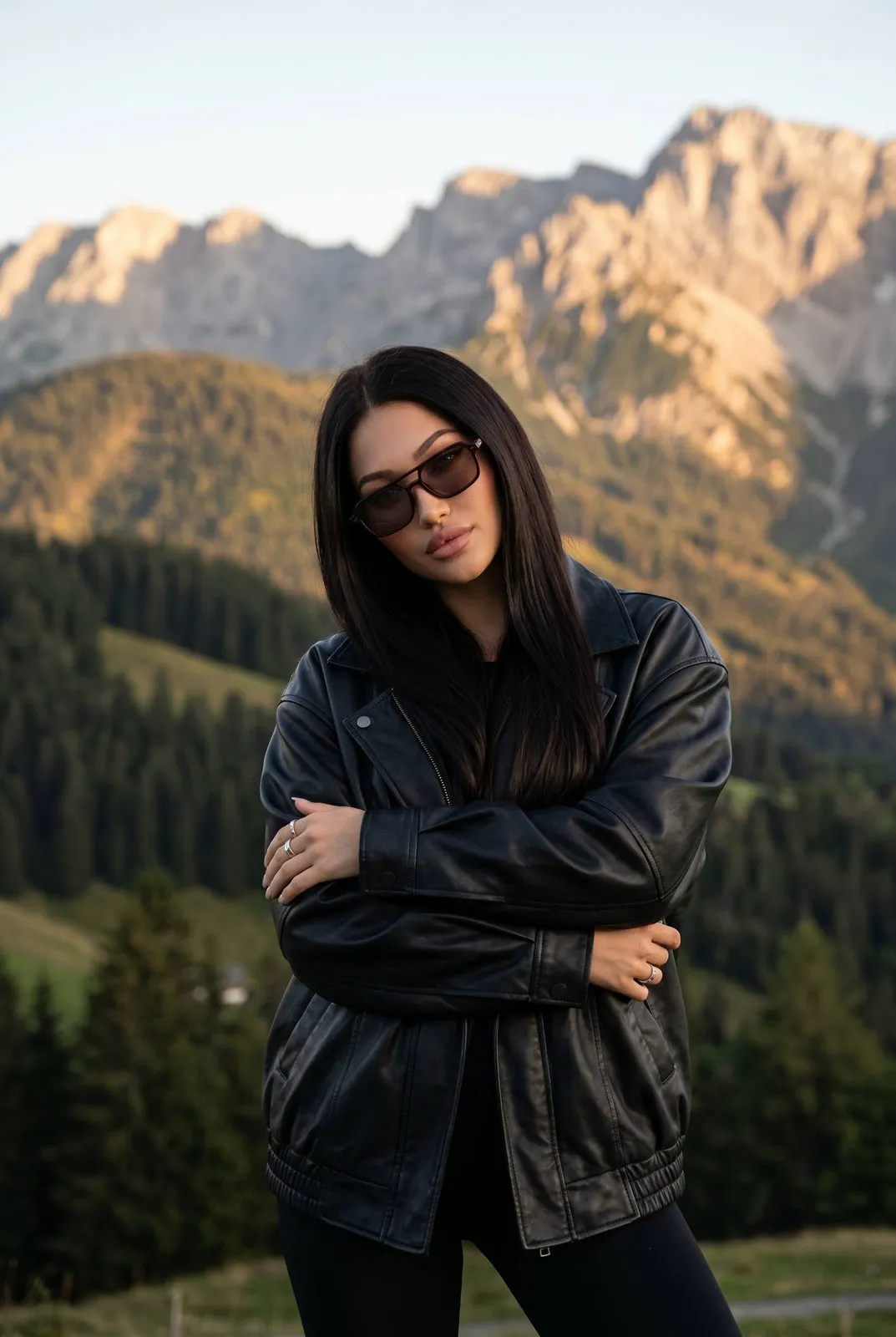 Sunglasses And Rings In Styled Portrait
