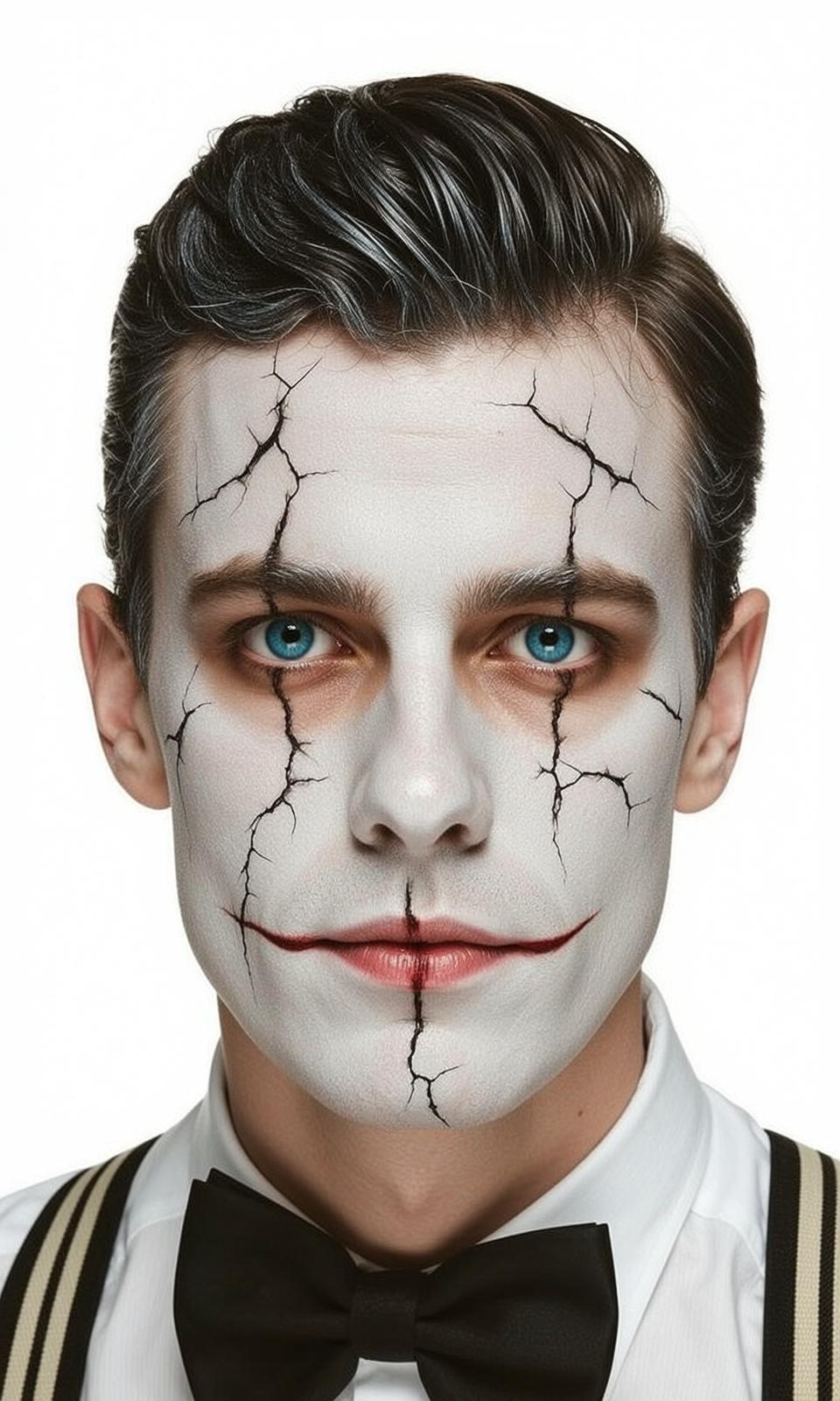 Halloween Makeup Young Cracked Porcelain Doll Dark