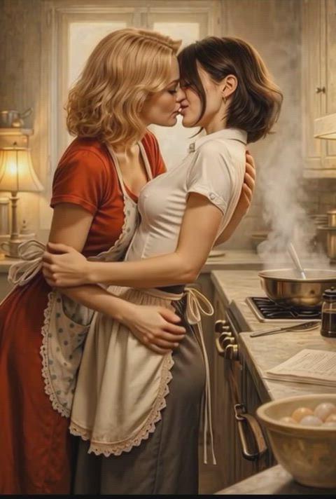 Sunlit Vintage Kitchen Embrace Warm Morning Light