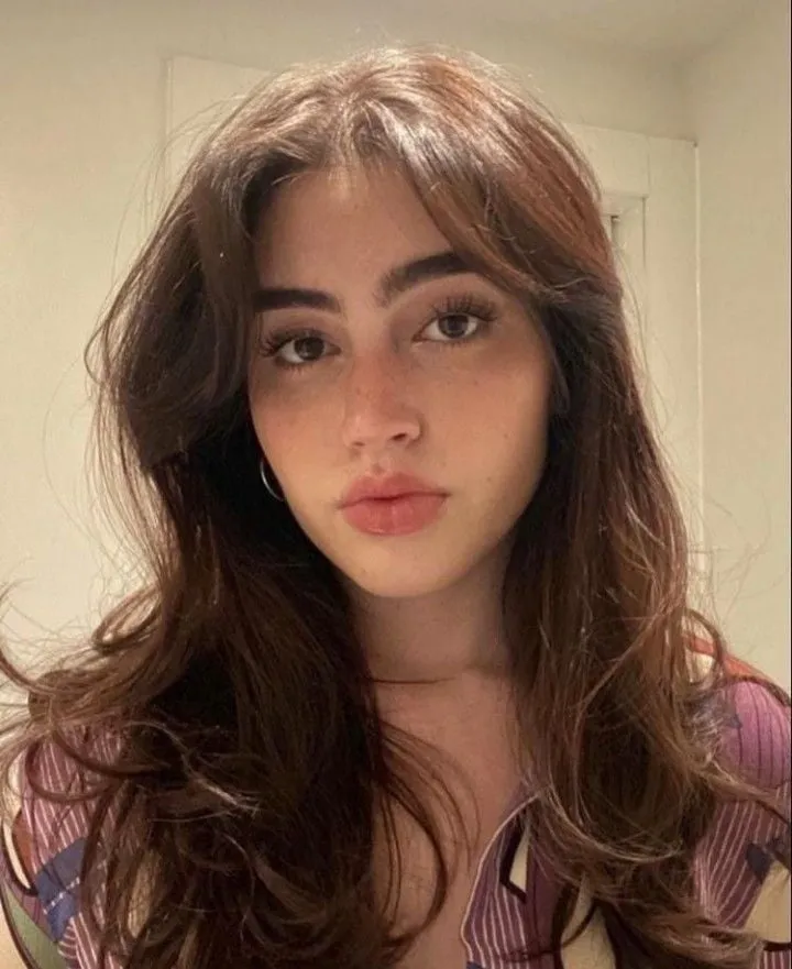 Striped Shirt Neutral Gaze Indoor