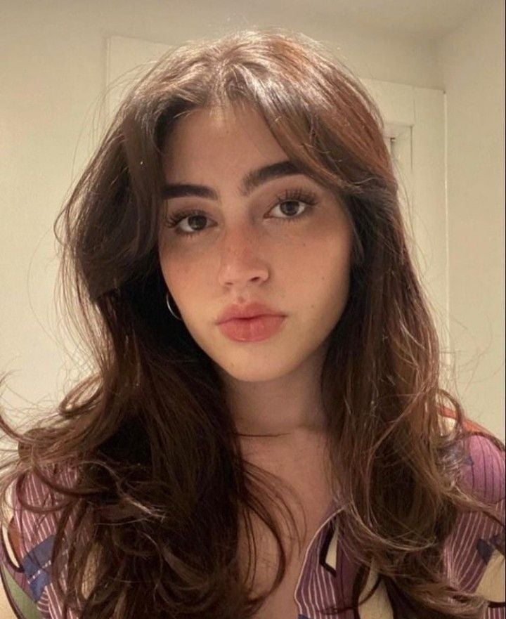 Striped Shirt Neutral Gaze Indoor