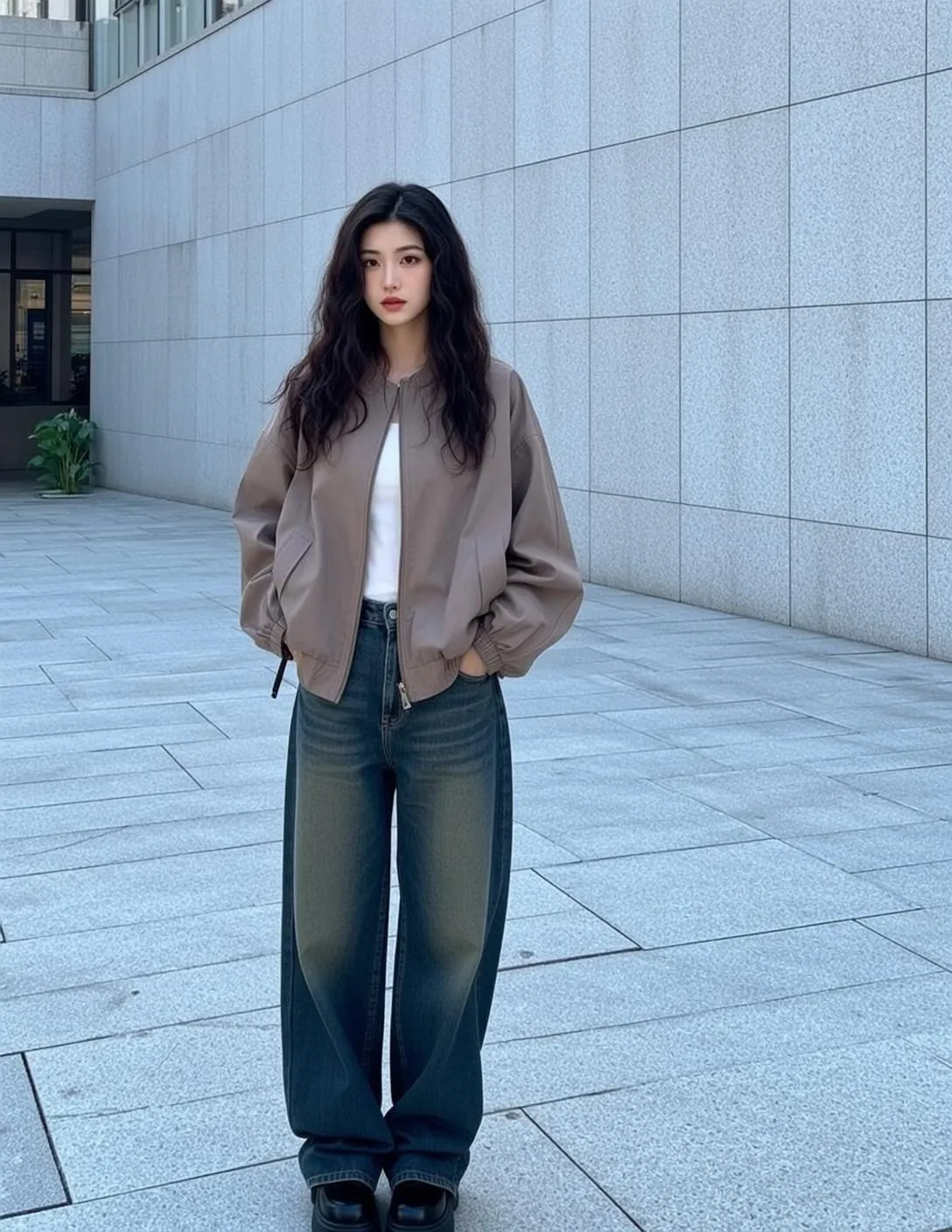 Acubi Full-body Captures Standing Outdoors Her Hands
