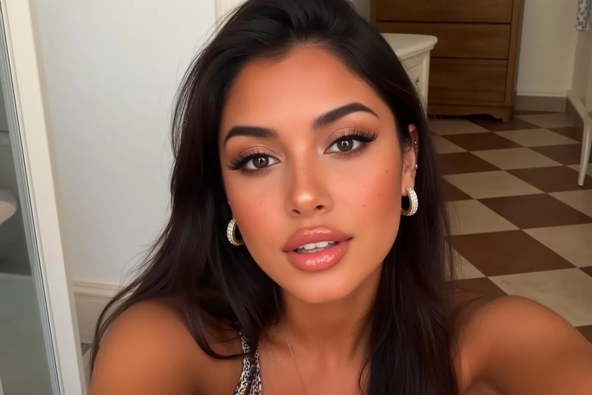 Bronze Makeup Soft Gaze Portrait