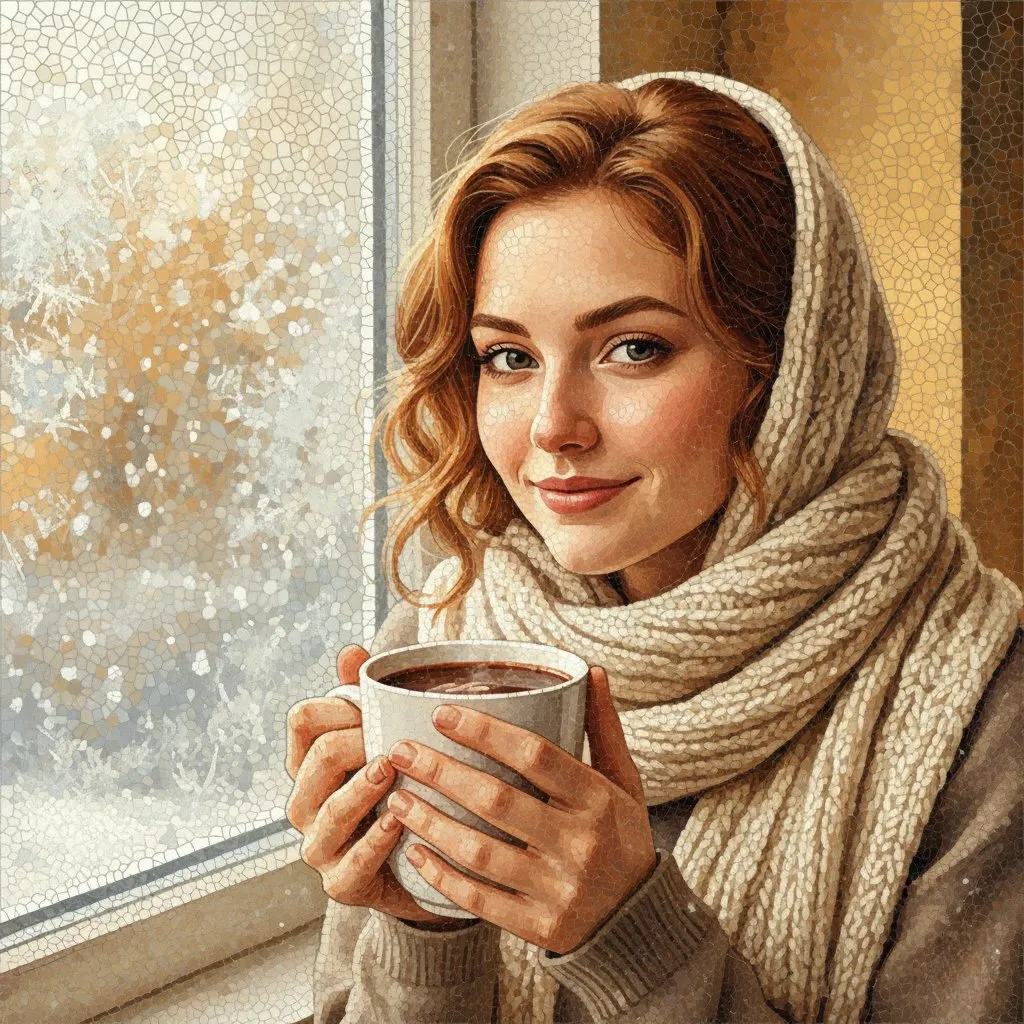 Cozy Reflections: A Mosaic of Winter Warmth