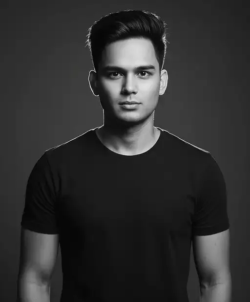 Black And White Photography Fashion Editorial Close Portrait The Model