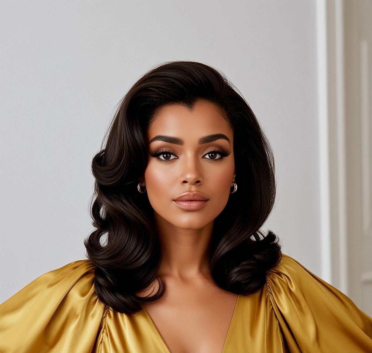 Hair Salon Dark Voluminous Wavy Medium-toned Gold