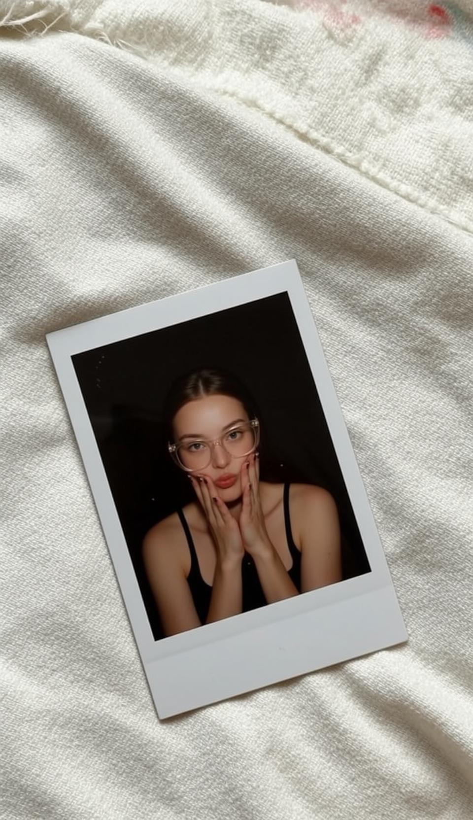 Polaroid Sitting Chair Pose