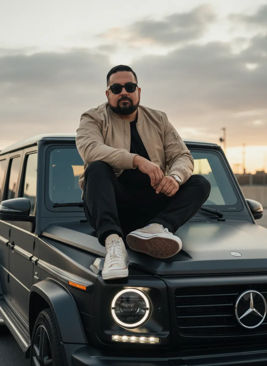 Man On Mercedes Amg G