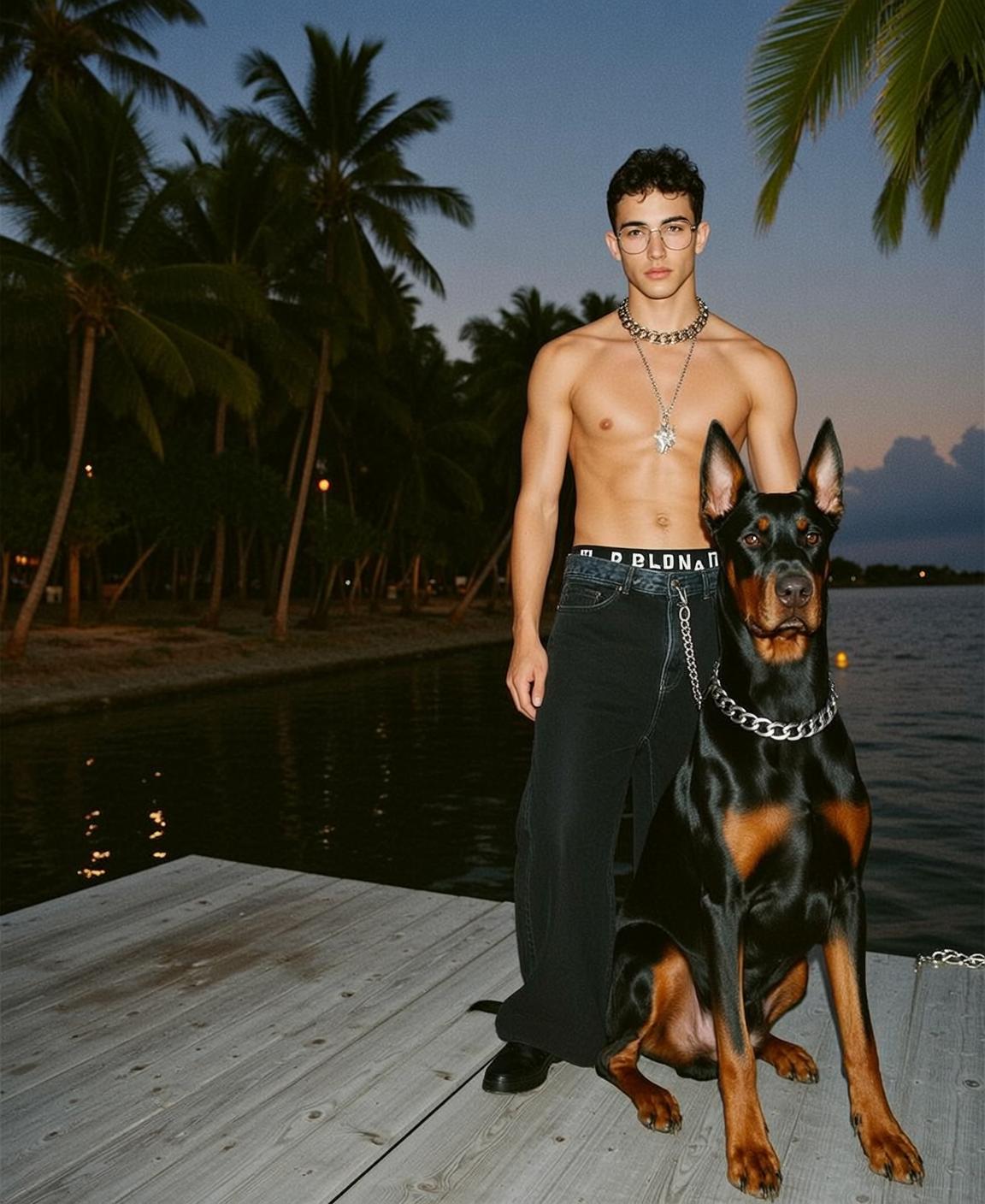 Dockside Doberman Evening Style