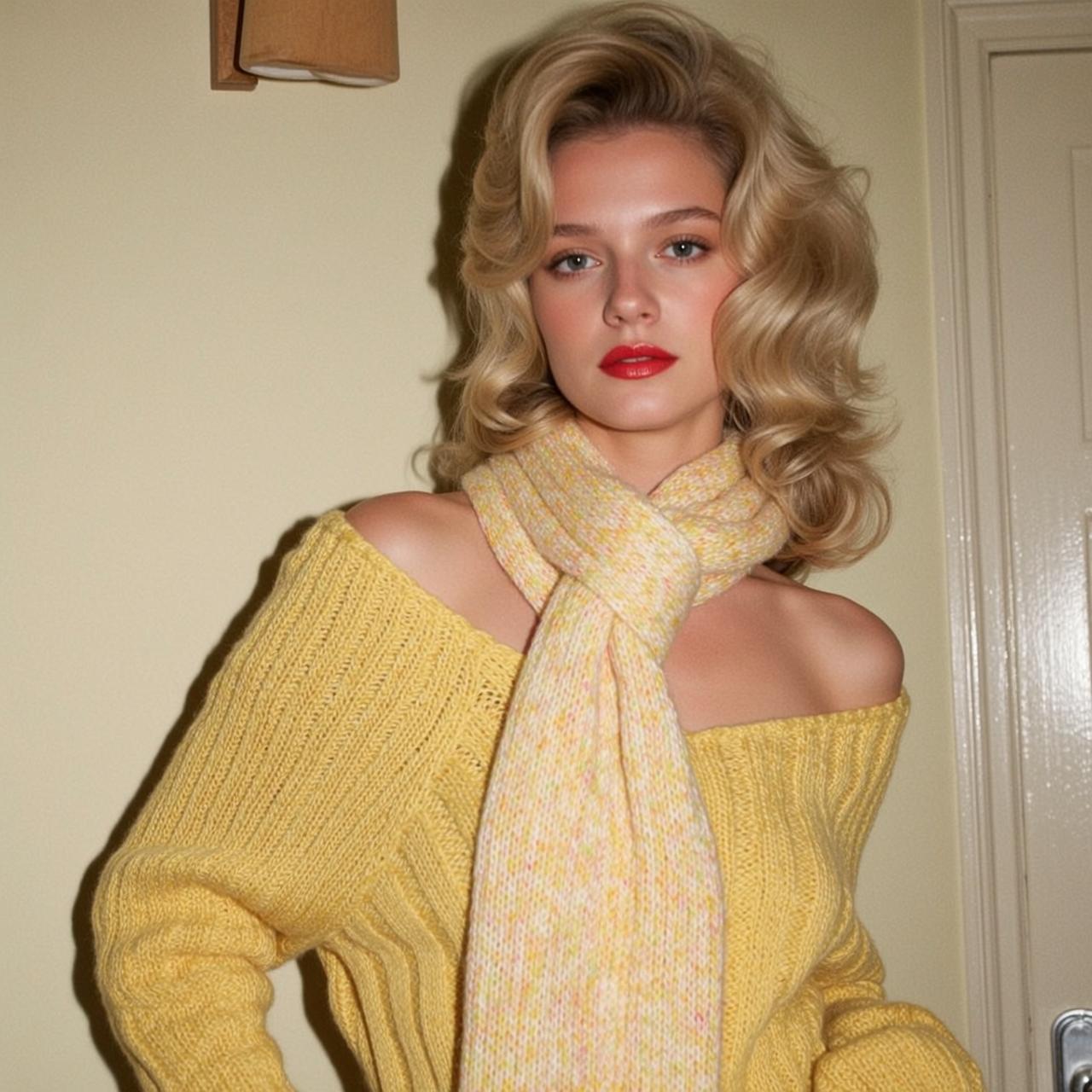 Yellow Sweater Studio Portrait