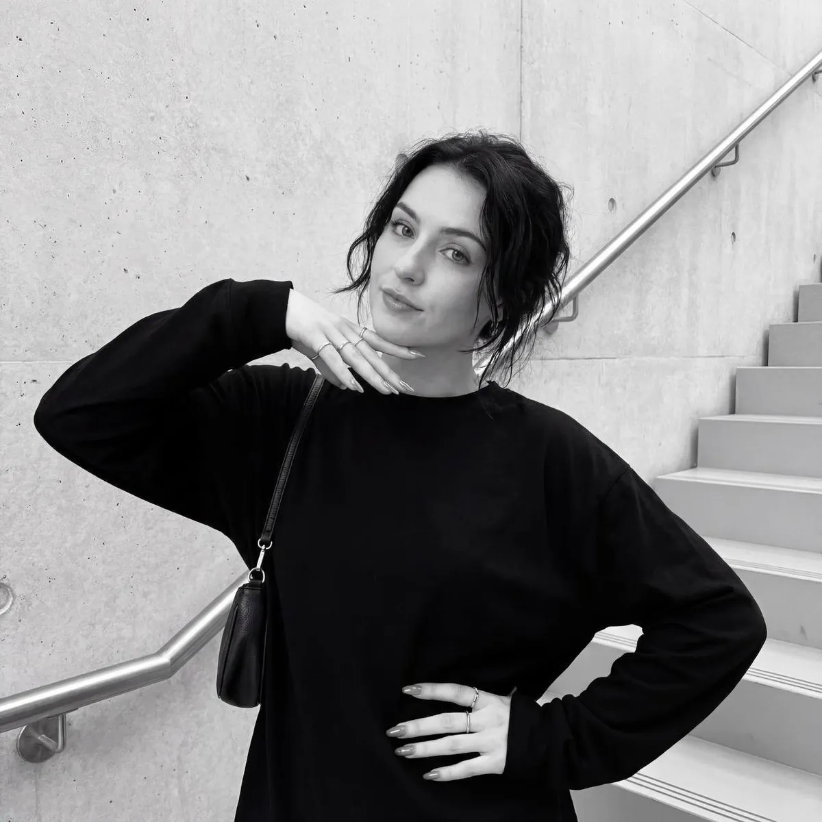 Makeup In Staircase Portrait