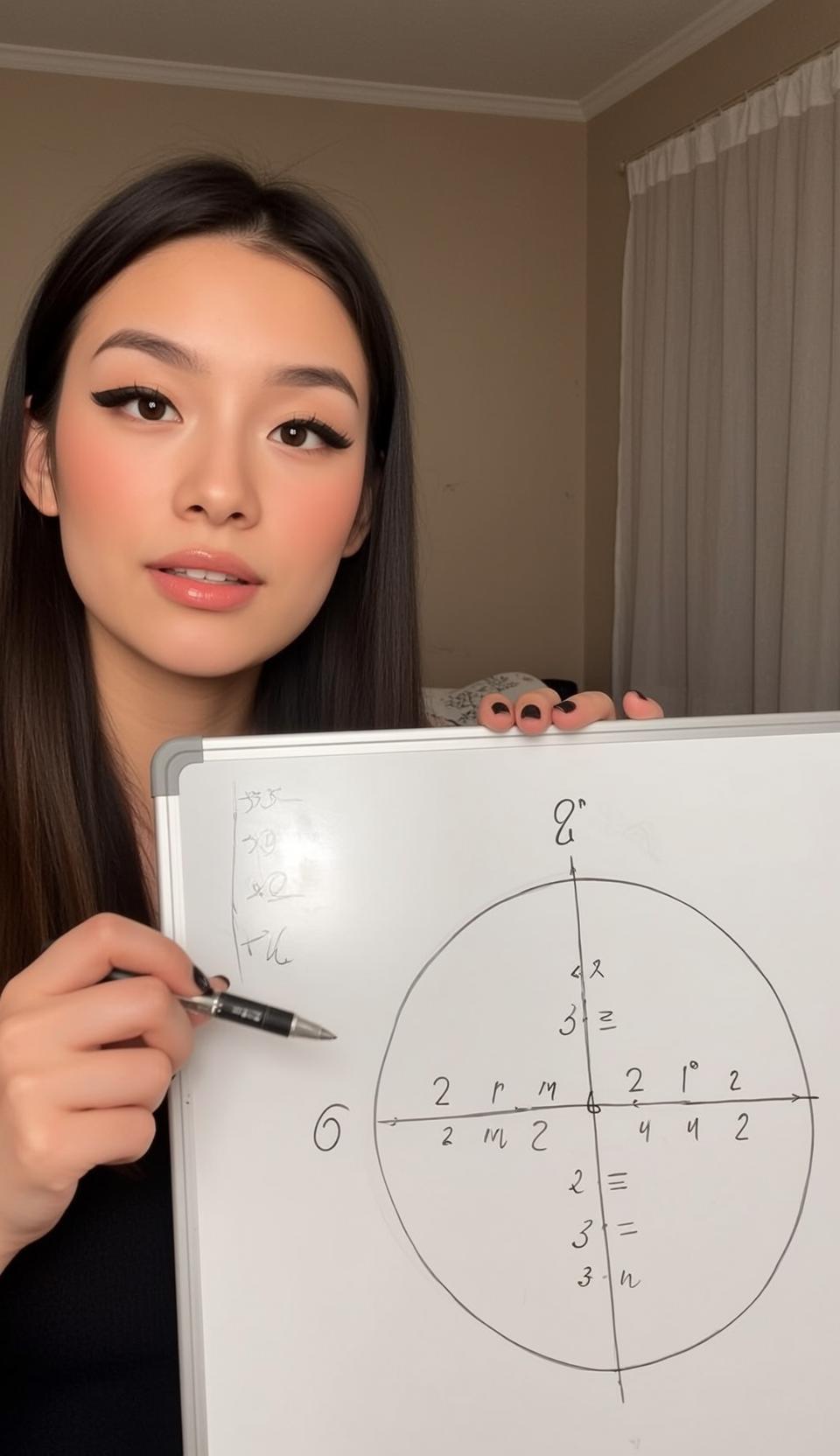 Whiteboard Marker Classroom Pose