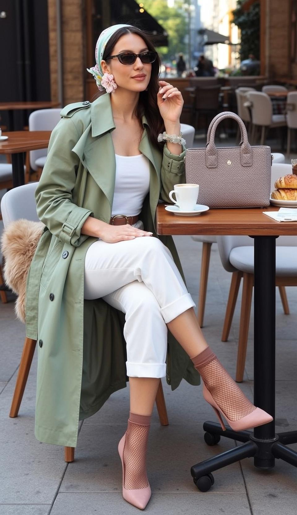 Luxury Dark Brown Long Fair White Tank