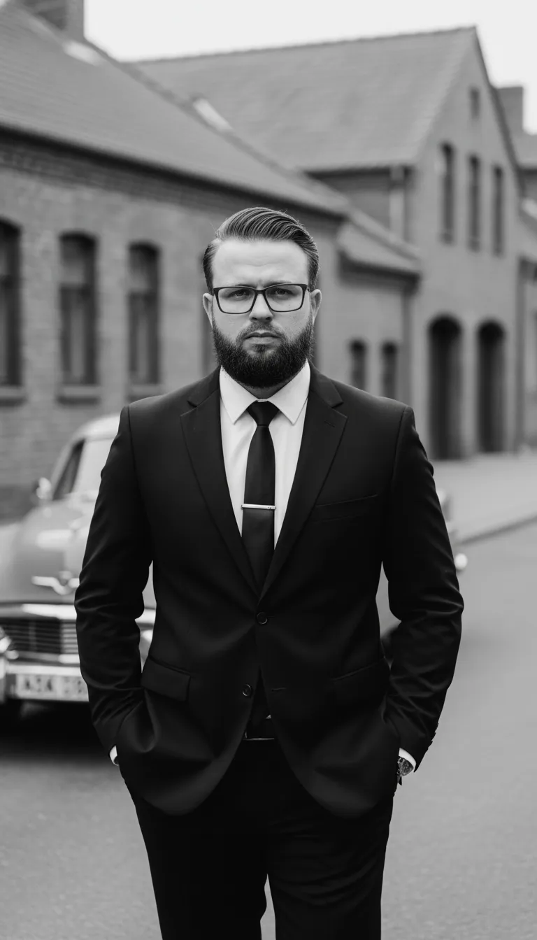 Antigo Preto E Branco Elegante
