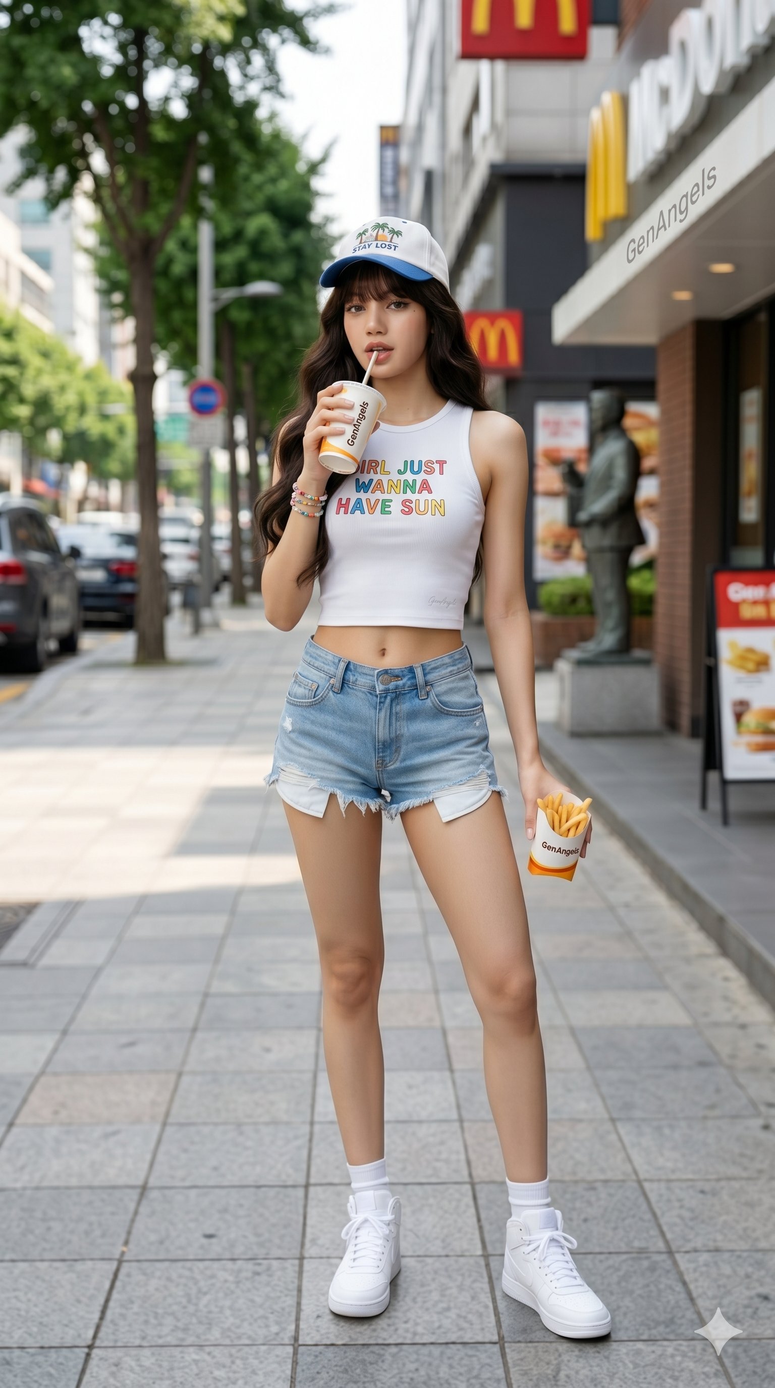 Girl Just Wanna Have Sun Outfit Street Scene