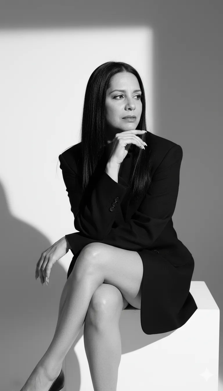 Black And White Editorial Portrait