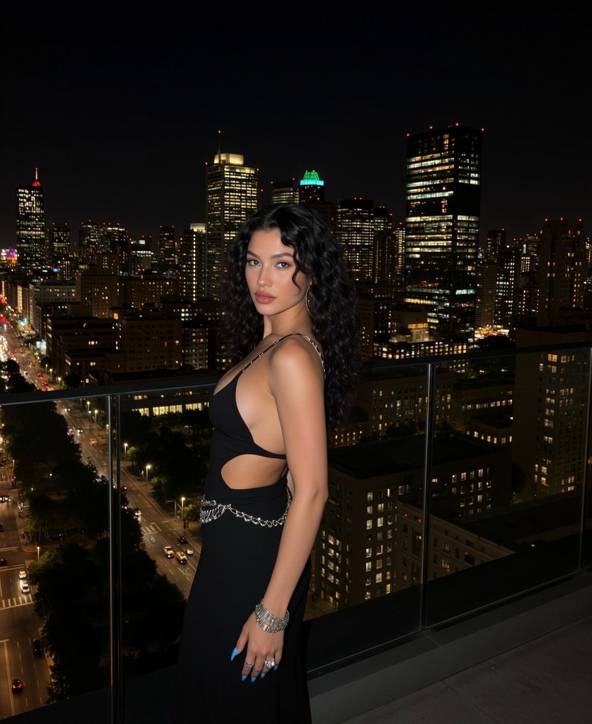 Explore Stands Balcony Night Facing Slightly Away