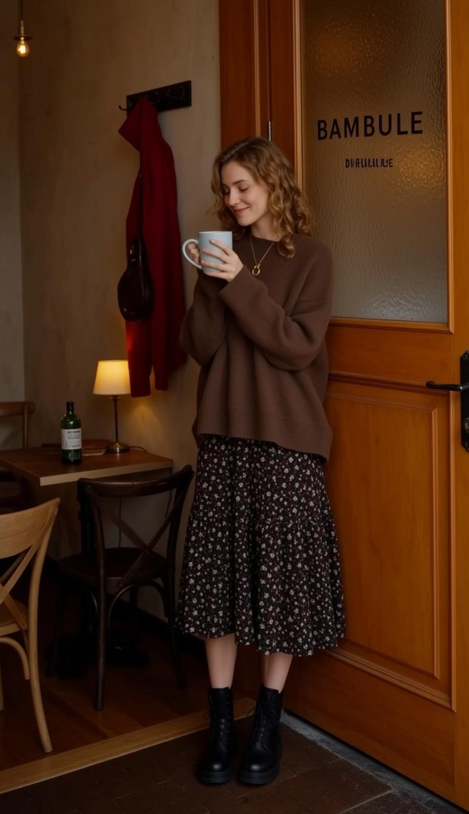 Cafe Mug Cozy Smile