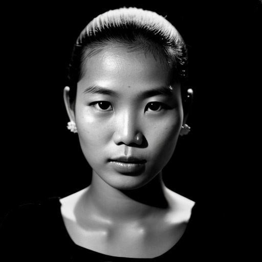 High Contrast Black And White Studio