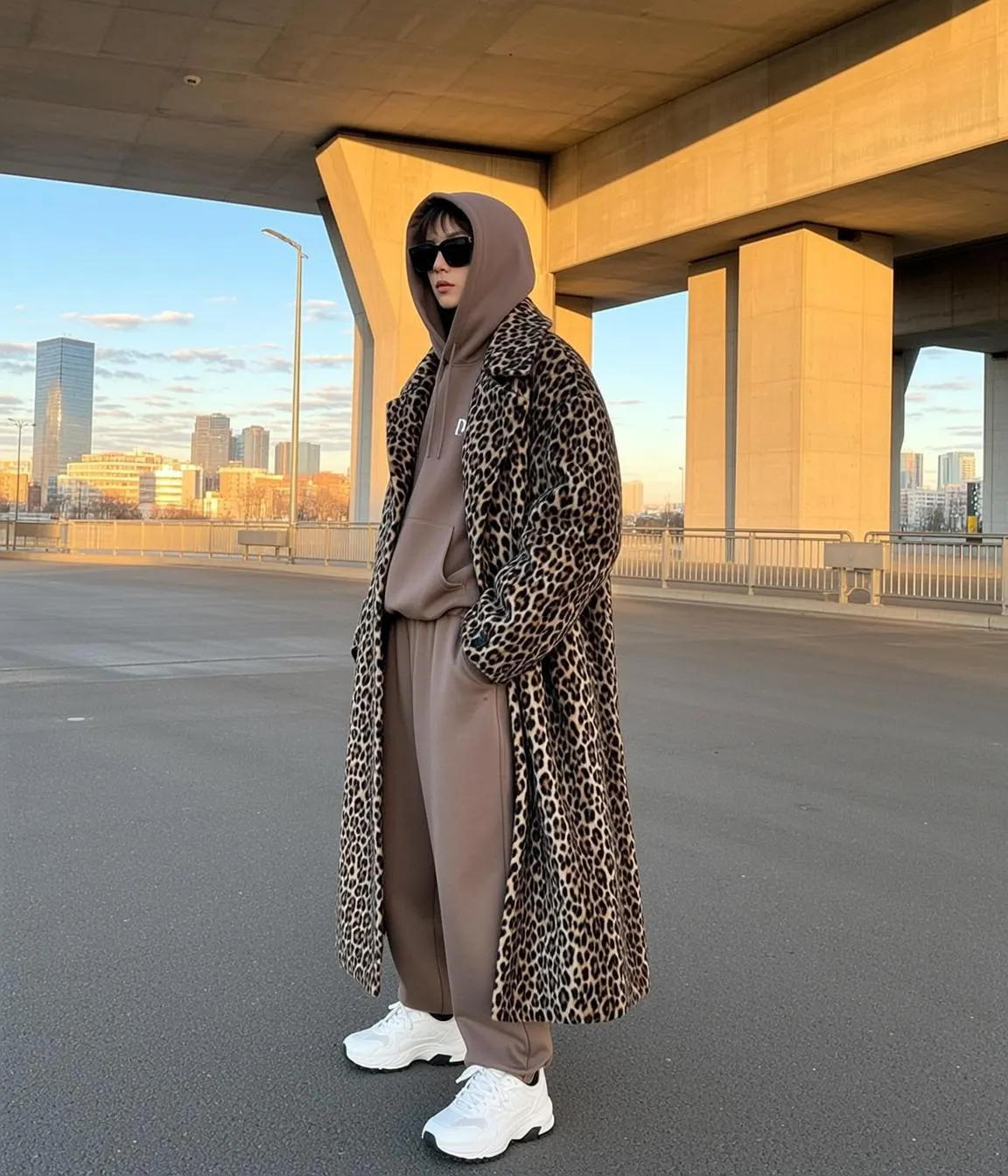 Sunglasses On Urban Bridge