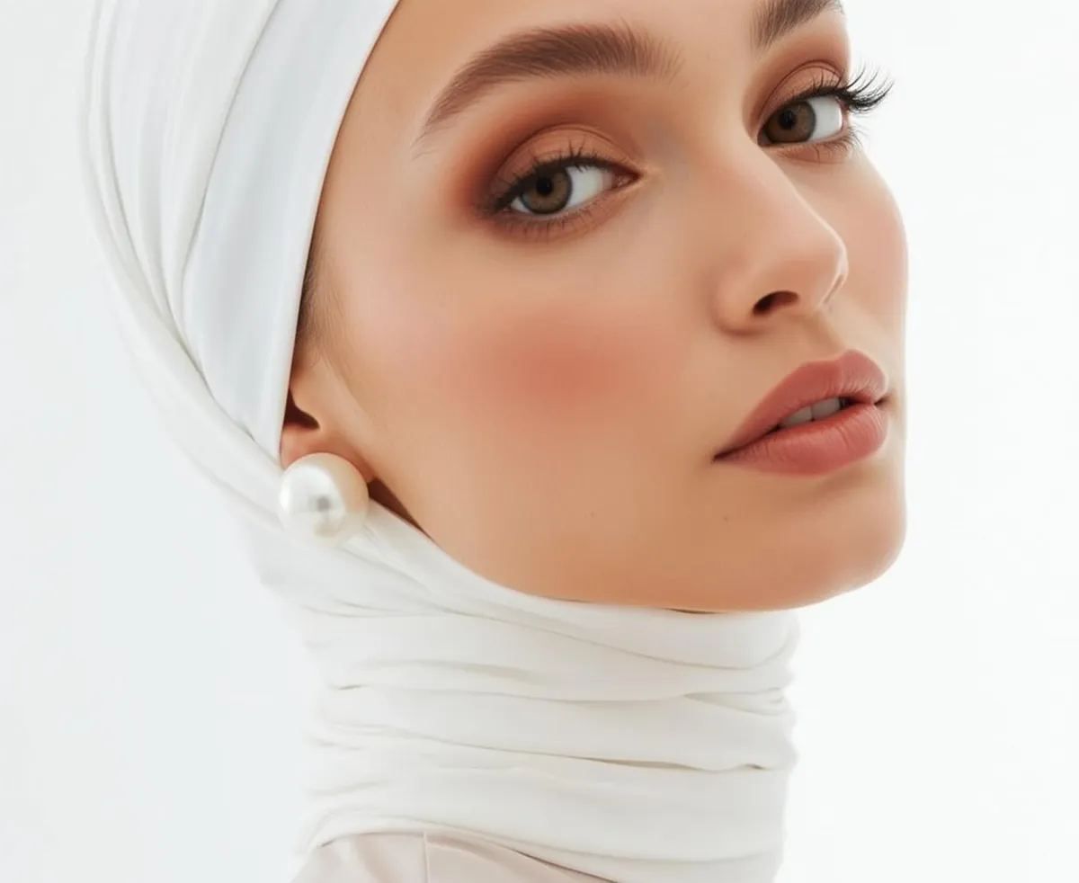 Makeup And Earrings In Fashion Portrait