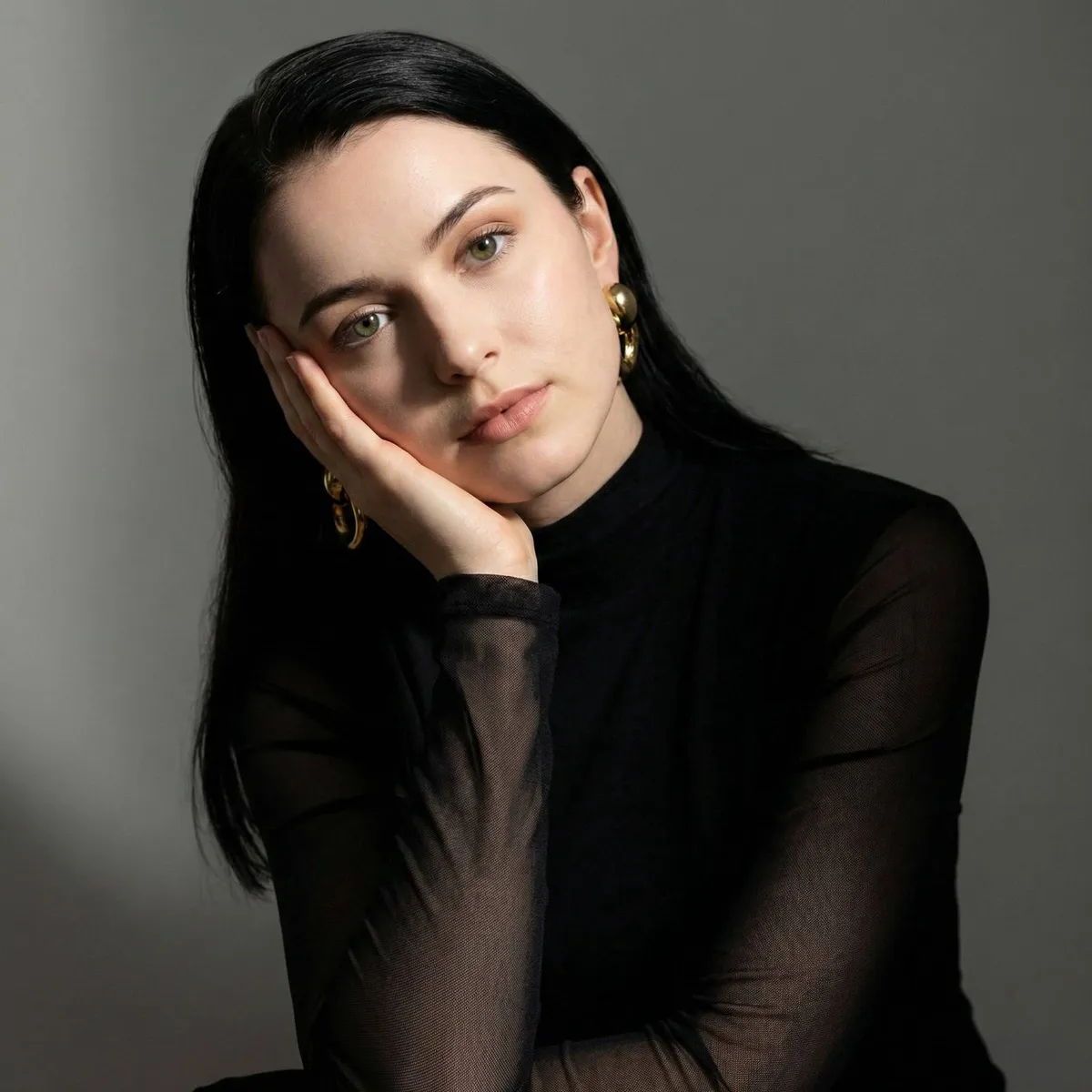 Earrings In Styled Portrait