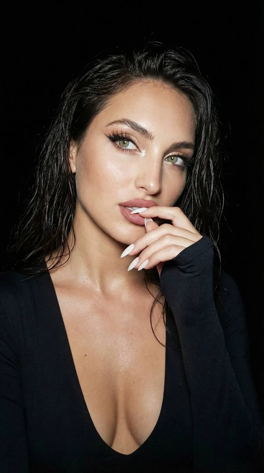 Makeup And False Lashes In Styled Portrait