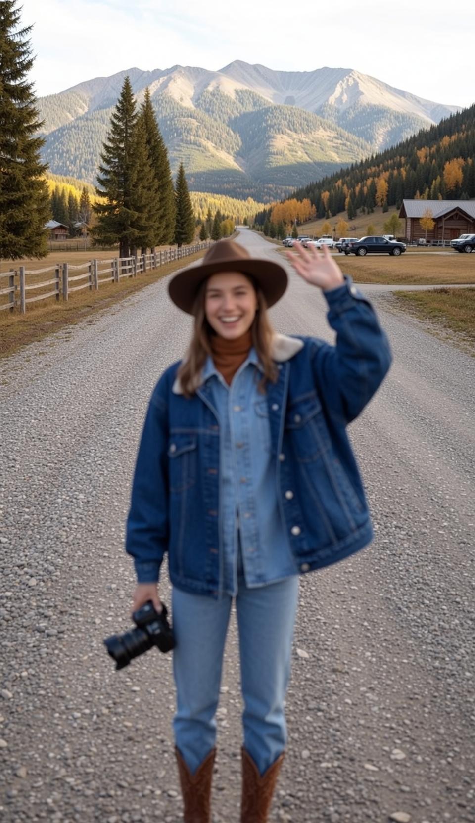 Fedora Camera Mountain Road Trip