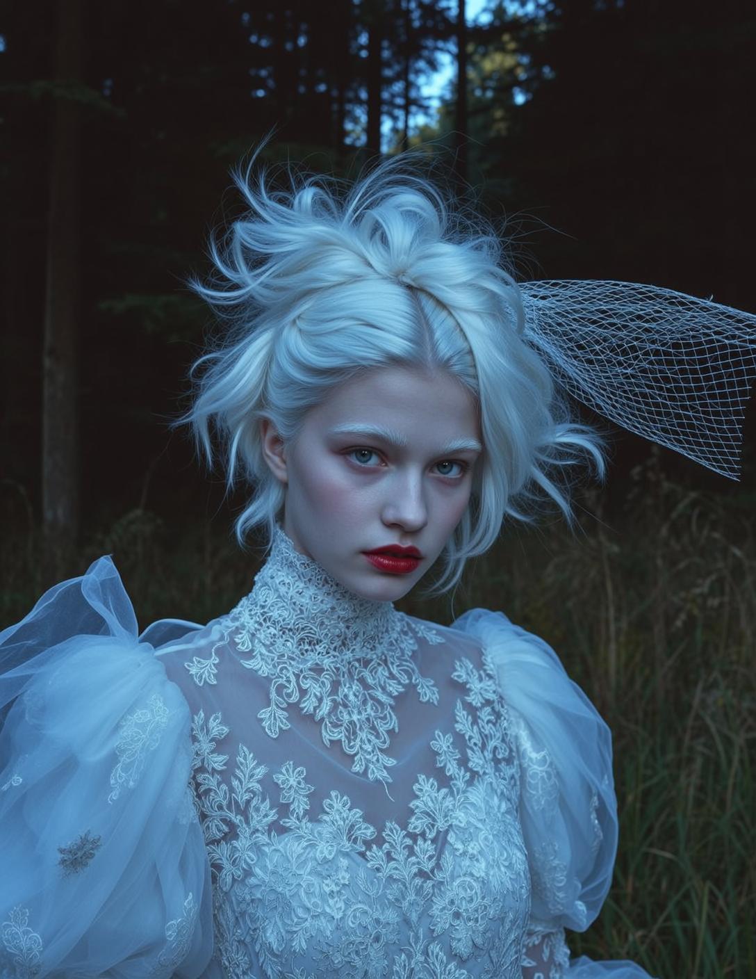 White Dress on Forest