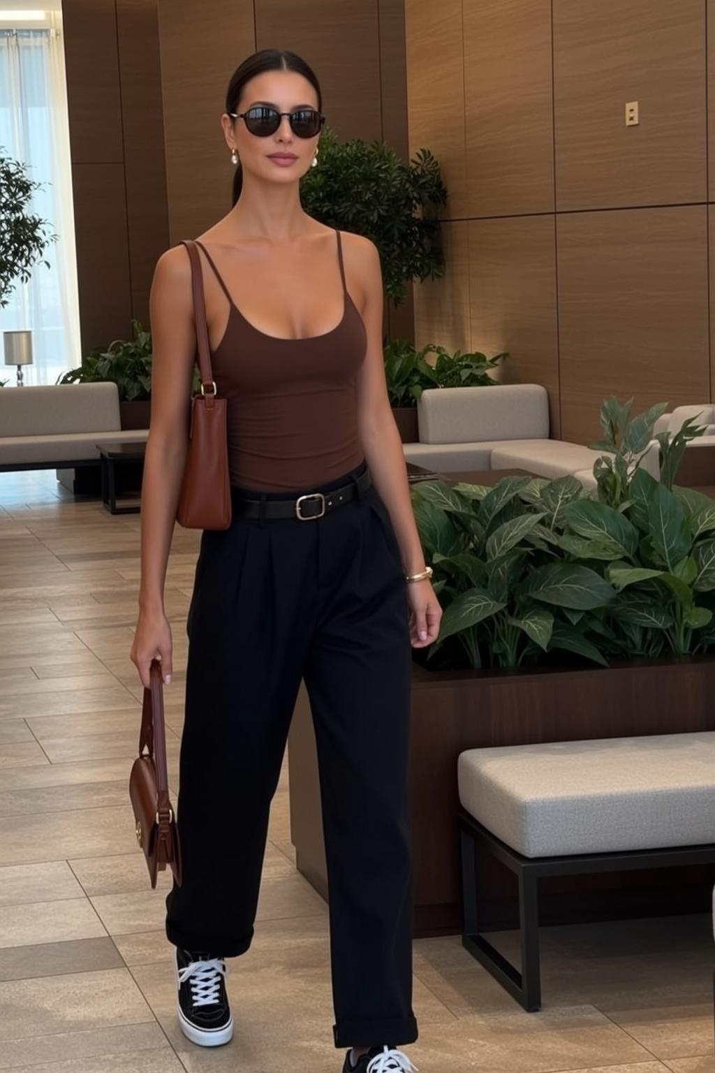 Brown Tank Shopping Bags