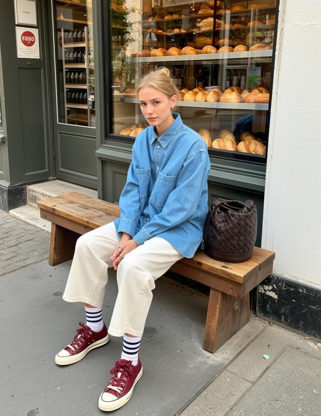 Casual Young Blonde Tied Bun Fair Light